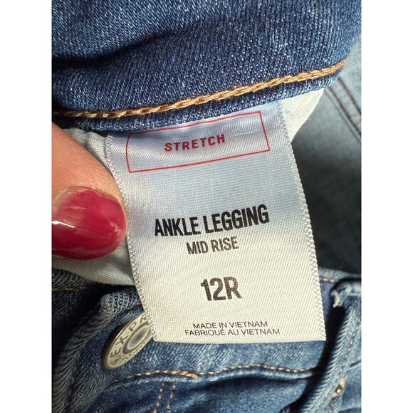 Express Ankle Legging Mid-Rise Jeans Size 12R - Picture 5 of 7